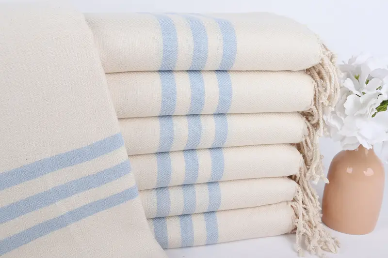 Beach towel, Holiday Towel, 70x40 Cotton Striped Towel, Bridal Party Gifts, Guest Towel, Turkish Towel USA, Personalized Wedding Gift, Wedding Towel - 1