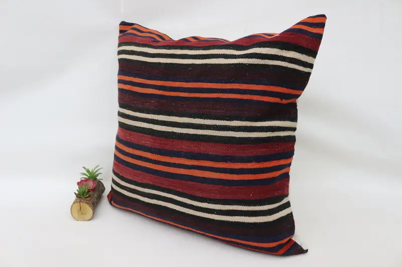 32x32 Red Pillow Case, Cushion Case, Kilim Pillow, Handmade Pillow Sham, Kilim Pillow Cover, Muted Cushion, Handmade Kilim Cushion - 5
