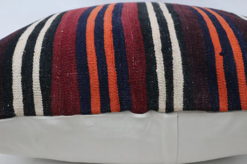 32x32 Red Pillow Case, Cushion Case, Kilim Pillow, Handmade Pillow Sham, Kilim Pillow Cover, Muted Cushion, Handmade Kilim Cushion - 6