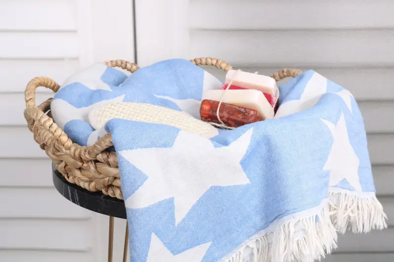 Bachelor Gifts, Luxury Beach Towel, Beach Towel Personalized, Baby Boy Gift, Cotton towel, 68x36 Cotton Star Design Towel, Bridesmaid Gifts - 3