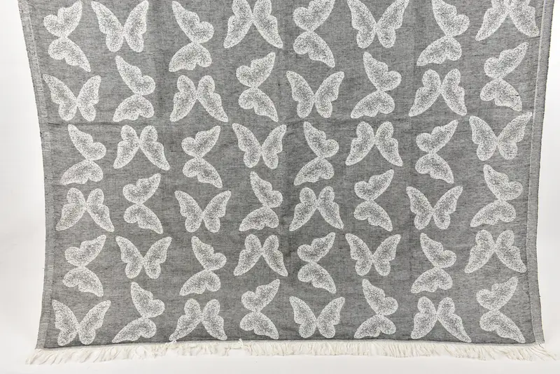 Bridal Shower Favors, 68x36 Cotton Butterfly Pattern Towel, Mother Of The Groom Gift, Bachelorette Party Decorations, Personalized Turkish Towel - 8