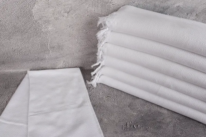 Spa Towel, Beach Wedding Favor, Personalized Dish Towel, Monogram Hand Towel, Bridesmaid Gift Towel, 40x18 Cotton Diamond Towel, Custom Hand Towel - 2