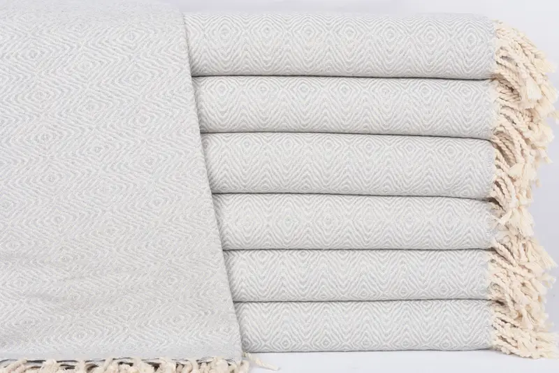 Gift For Him, Soft and absorbent Turkish towel, 70x40 Cotton Zigzag Diamond Towel, Valentines Day Gift For Him, Absorbent Turkish towel, Summer Gift