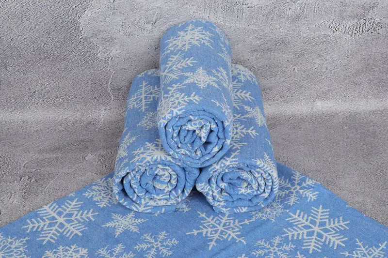 Gifts For Him, Luxury towel, Peshtemal Towel, Bachelor Gift, Personalized Bridesmaid Beach Towel, Quick-dry towel, 80x40 Cotton Snow Design Towel - 8