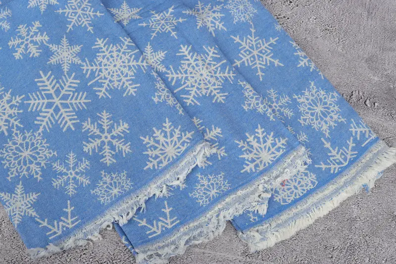 Gifts For Him, Luxury towel, Peshtemal Towel, Bachelor Gift, Personalized Bridesmaid Beach Towel, Quick-dry towel, 80x40 Cotton Snow Design Towel - 6