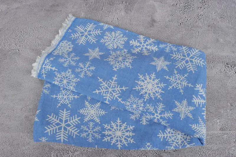Gifts For Him, Luxury towel, Peshtemal Towel, Bachelor Gift, Personalized Bridesmaid Beach Towel, Quick-dry towel, 80x40 Cotton Snow Design Towel - 7