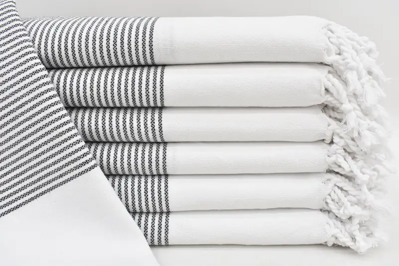 Wedding Anniversary Gift, Maid Of Honor Gift, Best Friend Gift, Personalized Gifts, Custom Hand Towel, 40x18 Cotton Striped Towel, Turkish Tea Towel - 2
