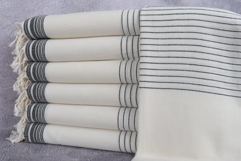 68x36 Cotton Striped Towel, Memorial Gift, Luxury towel, Turkish hand towel, Turkish towel, Custom Name Towel, Beach Wedding Favor, Spa Gift Towel - 1