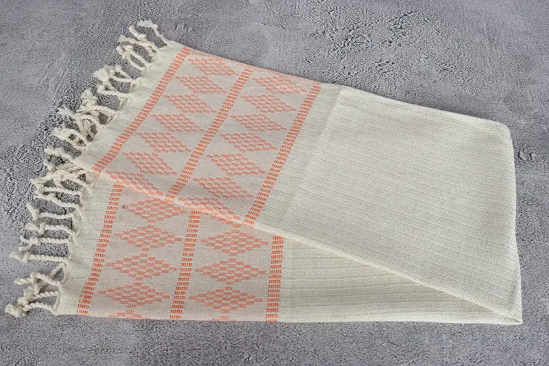 Kitchen Towel, Home Decor Gifts, 40x20 Linen Kilim Design Towel, Organic Tea Towel, Personalized Wedding Gift, Small Bath Towels, Turkish Hand Towel - 6
