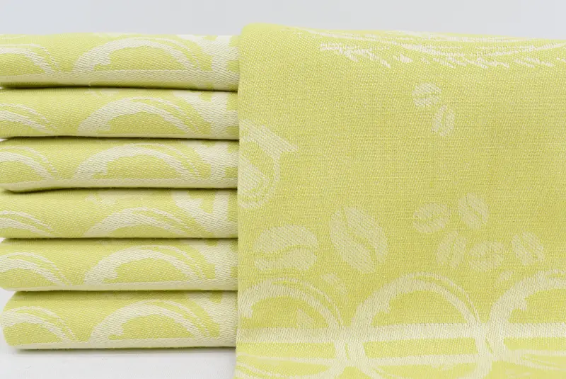 Monogrammed Hand Towel, Kitchen Towel, Personalized Dish Towel, Bachelorette Party Items, 28x20 Cotton Coffee Patterned Towel, Bachelor Party Gifts - 1