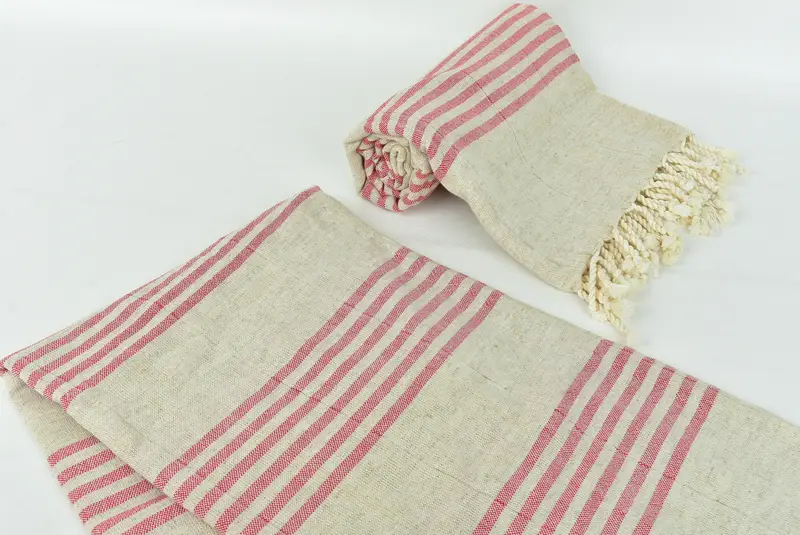 70x40 Linen Striped Towel, Bridesmaid Towel, Quick-dry towel, Oversized Beach Towel, Soft towel, Bridal Shower Gifts, Cute Beach Towel, Gift For Him - 7
