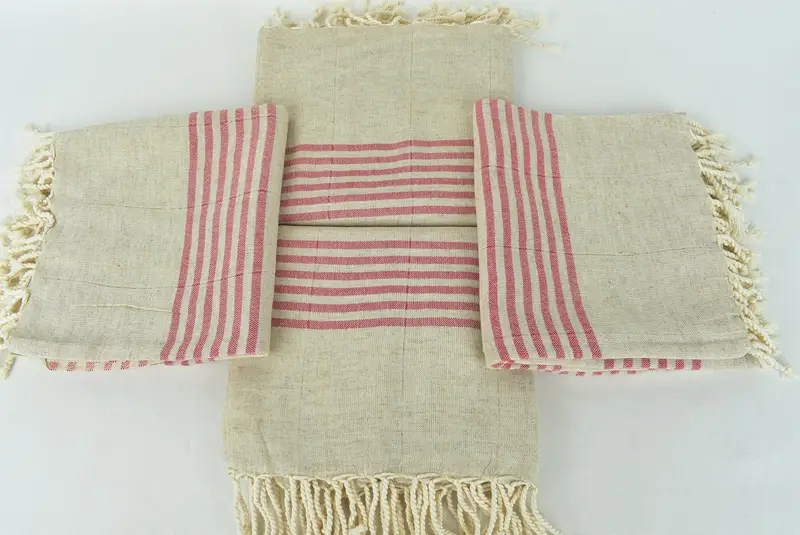 70x40 Linen Striped Towel, Bridesmaid Towel, Quick-dry towel, Oversized Beach Towel, Soft towel, Bridal Shower Gifts, Cute Beach Towel, Gift For Him - 6