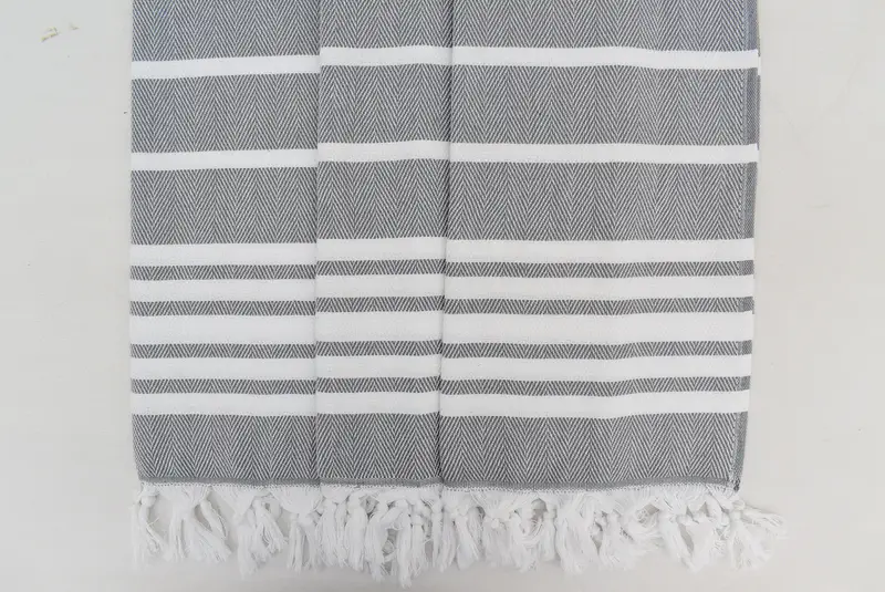 Personalized Gift For Him, Monogram Turkish Bath Towel, Turkish Towel Hand Towel, Custom Hand Towel, Small Bath Towels, 40x20 Cotton Zig zag Towel - 5
