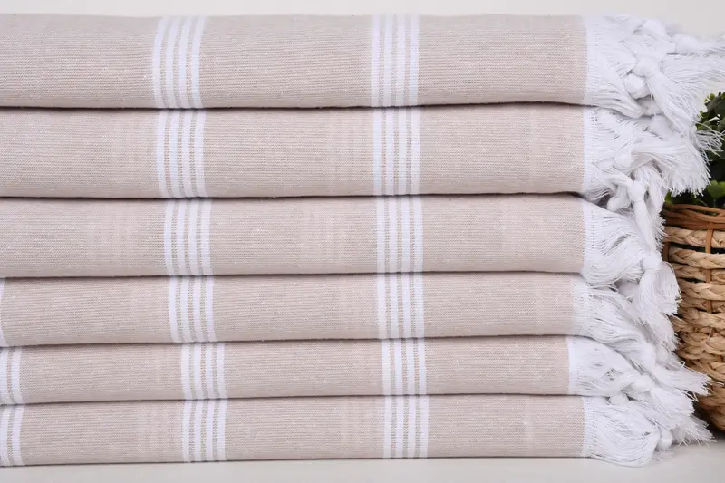 Gift Towel, 70x30 Cotton Striped Towel, Turkish Towel Set, Absorbent Turkish towel, Custom Beach Towel, Organic Towel, Personalized Turkish Towel - 2