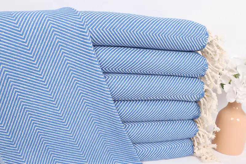Bridesmaid Gifts, 40x20 Cotton Herringbone Towel, House Warming Gift, Beach Bachelorette Party Decorations, Small Bath Towels, Wedding Favors - 1