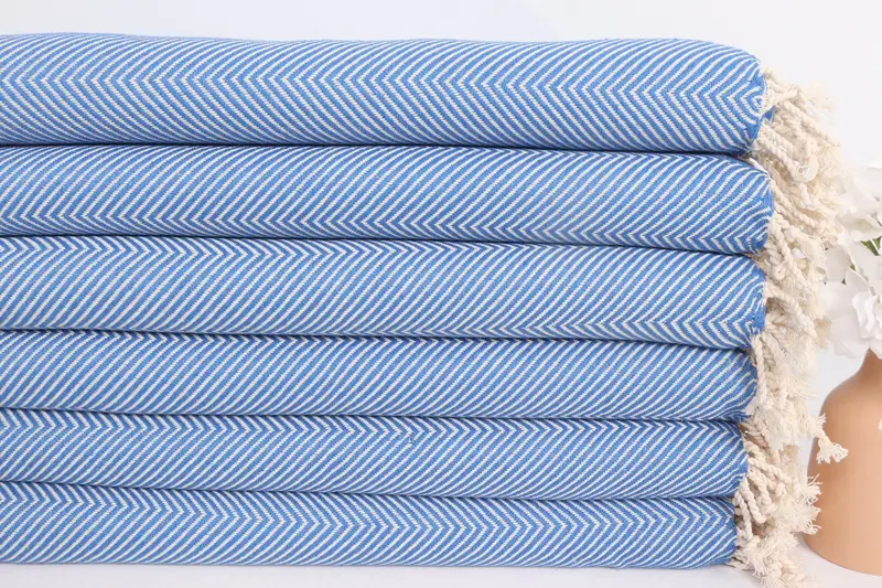 Bridesmaid Gifts, 40x20 Cotton Herringbone Towel, House Warming Gift, Beach Bachelorette Party Decorations, Small Bath Towels, Wedding Favors - 3