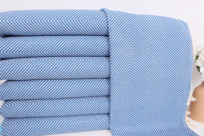 Bridesmaid Gifts, 40x20 Cotton Herringbone Towel, House Warming Gift, Beach Bachelorette Party Decorations, Small Bath Towels, Wedding Favors - 2
