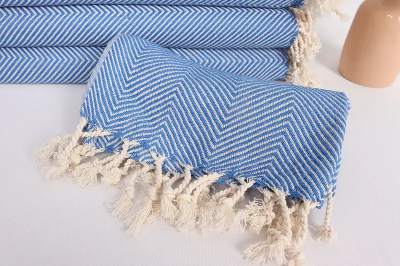 Bridesmaid Gifts, 40x20 Cotton Herringbone Towel, House Warming Gift, Beach Bachelorette Party Decorations, Small Bath Towels, Wedding Favors - 4