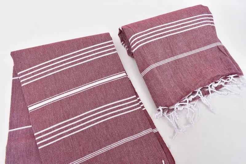 70x40 Cotton Striped Towel, Personalized Towel, Holiday Towel, Hammam towel, Girls Weekend Getaways Ideas, Bride Gift, Travel Towel, Wedding Favors - 7