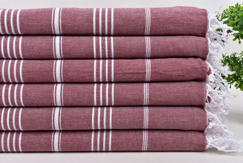 70x40 Cotton Striped Towel, Personalized Towel, Holiday Towel, Hammam towel, Girls Weekend Getaways Ideas, Bride Gift, Travel Towel, Wedding Favors - 3