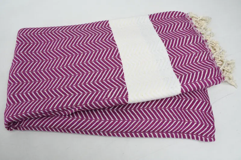 Lightweight towel, Girls Weekend Favors, Turkish Towel Set, 70x40 Cotton Zig zag Towel, Wedding Favors, Wedding Gift For Bride, Quick-dry peshtemal - 2