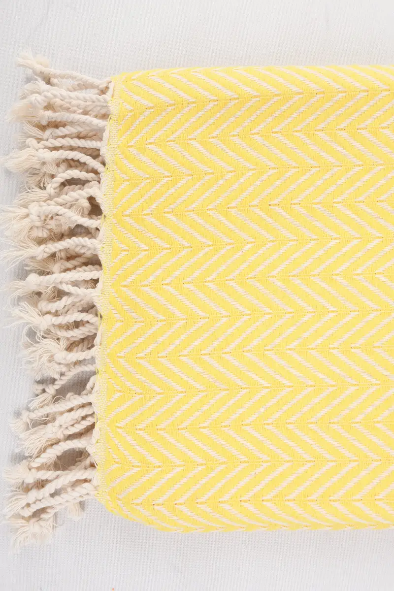 Lightweight towel, Girls Weekend Favors, Turkish Towel Set, 70x40 Cotton Zig zag Towel, Wedding Favors, Wedding Gift For Bride, Quick-dry peshtemal - 5