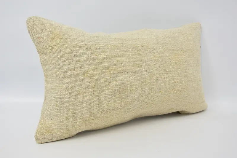 Boho Pillow Sham Cover, 12x20 Beige Pillow, Cushion, Comfy Throw Pillow Cover, Toss Cushion, Vintage Kilim Throw Pillow, Pillow for Sofa - 3