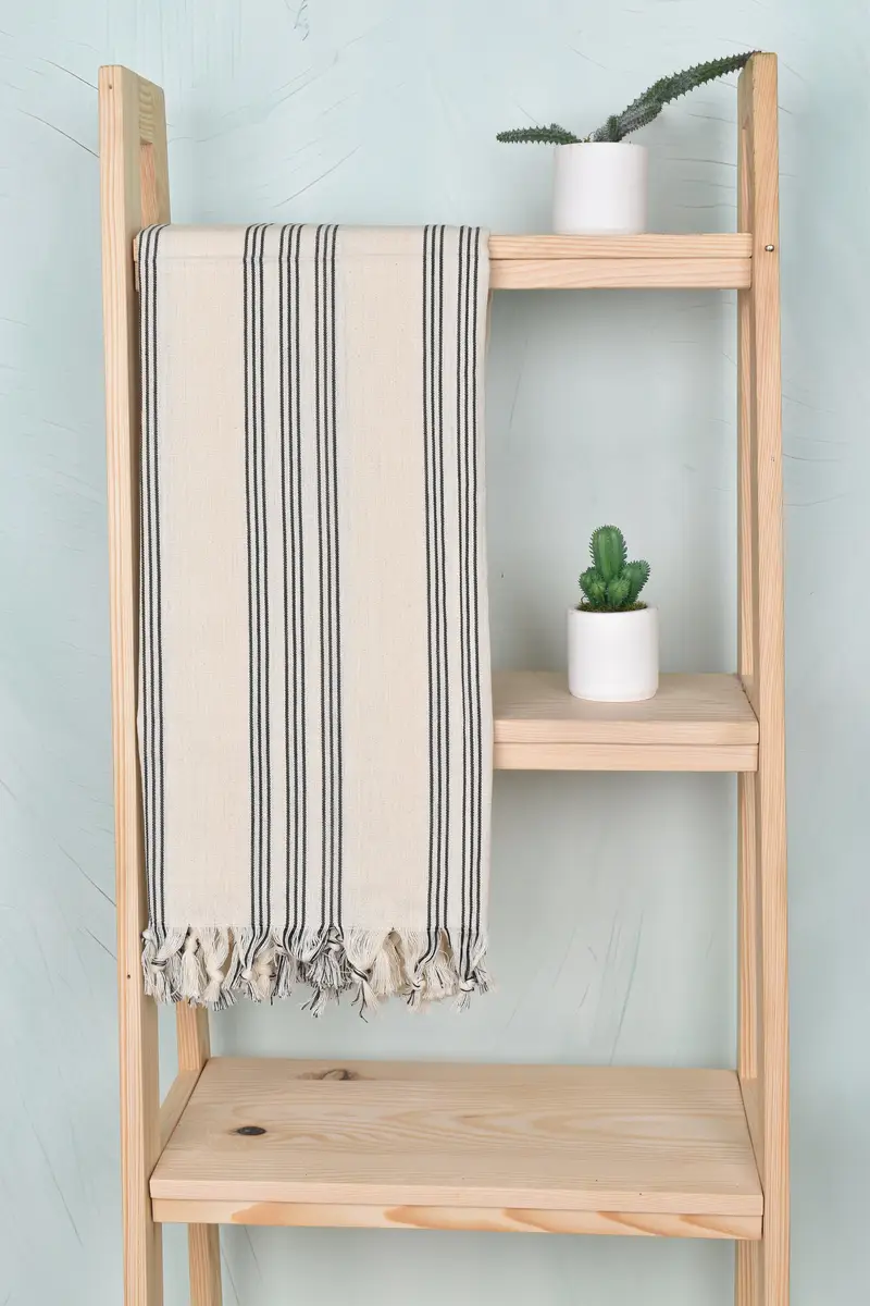 Turkish bath towel, Peshtemal Towel, Guest Towel, 70x40 Cotton Striped Towel, Handmade Turkish Towel, Bachelorette Party Gifts, Gift For Best Friend - 8
