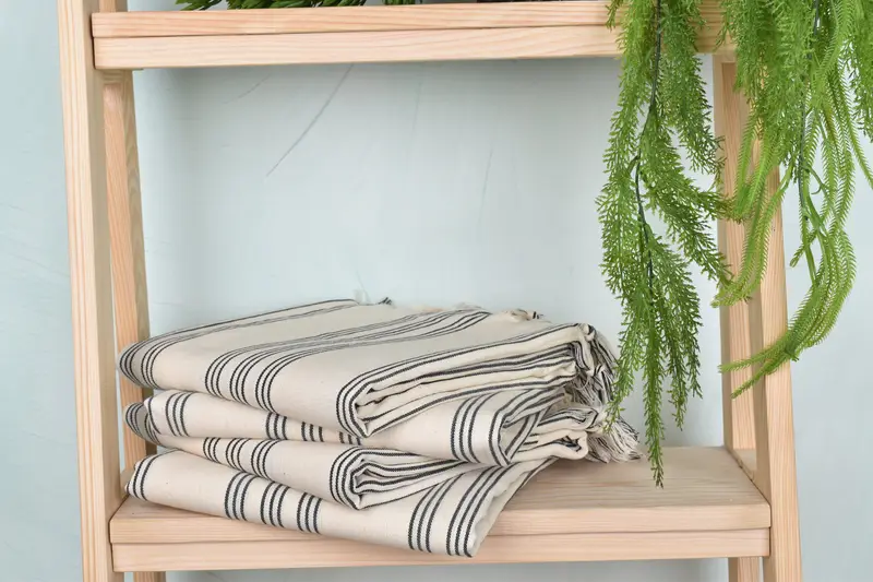 Turkish bath towel, Peshtemal Towel, Guest Towel, 70x40 Cotton Striped Towel, Handmade Turkish Towel, Bachelorette Party Gifts, Gift For Best Friend - 7