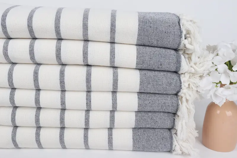 68x39 Cotton Striped Towel, Towel With Name, Christmas Favors, Bridesmaid Gift Towel, Bachelorette Party Items, Wedding Favors, Quick-dry peshtemal - 3