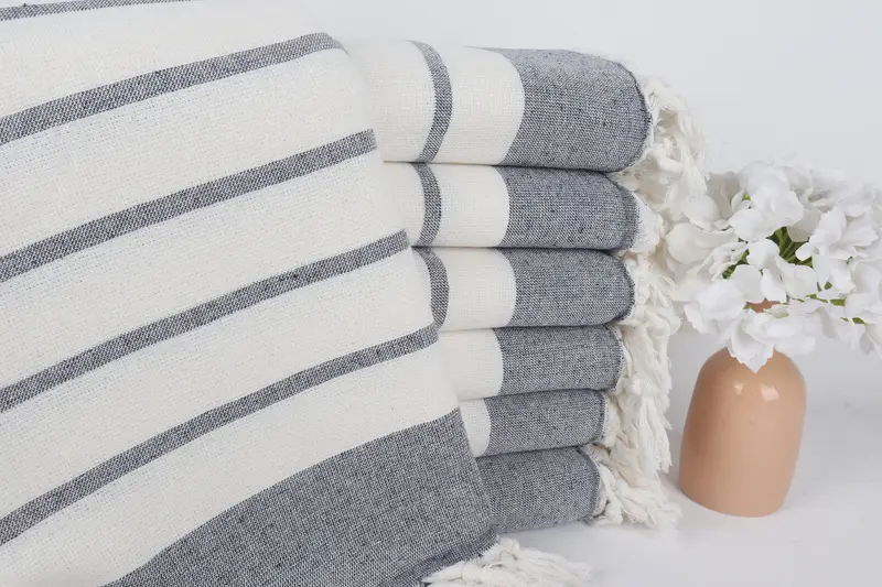 68x39 Cotton Striped Towel, Towel With Name, Christmas Favors, Bridesmaid Gift Towel, Bachelorette Party Items, Wedding Favors, Quick-dry peshtemal - 1
