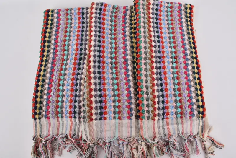 Gifts For Him, Turkish Tea Towel, Monogram Kitchen Towel, Wedding Favors, 40x20 Cotton Pom Pom Towel, Merry Christmas Gifts, Girl Trip Party Favor - 7