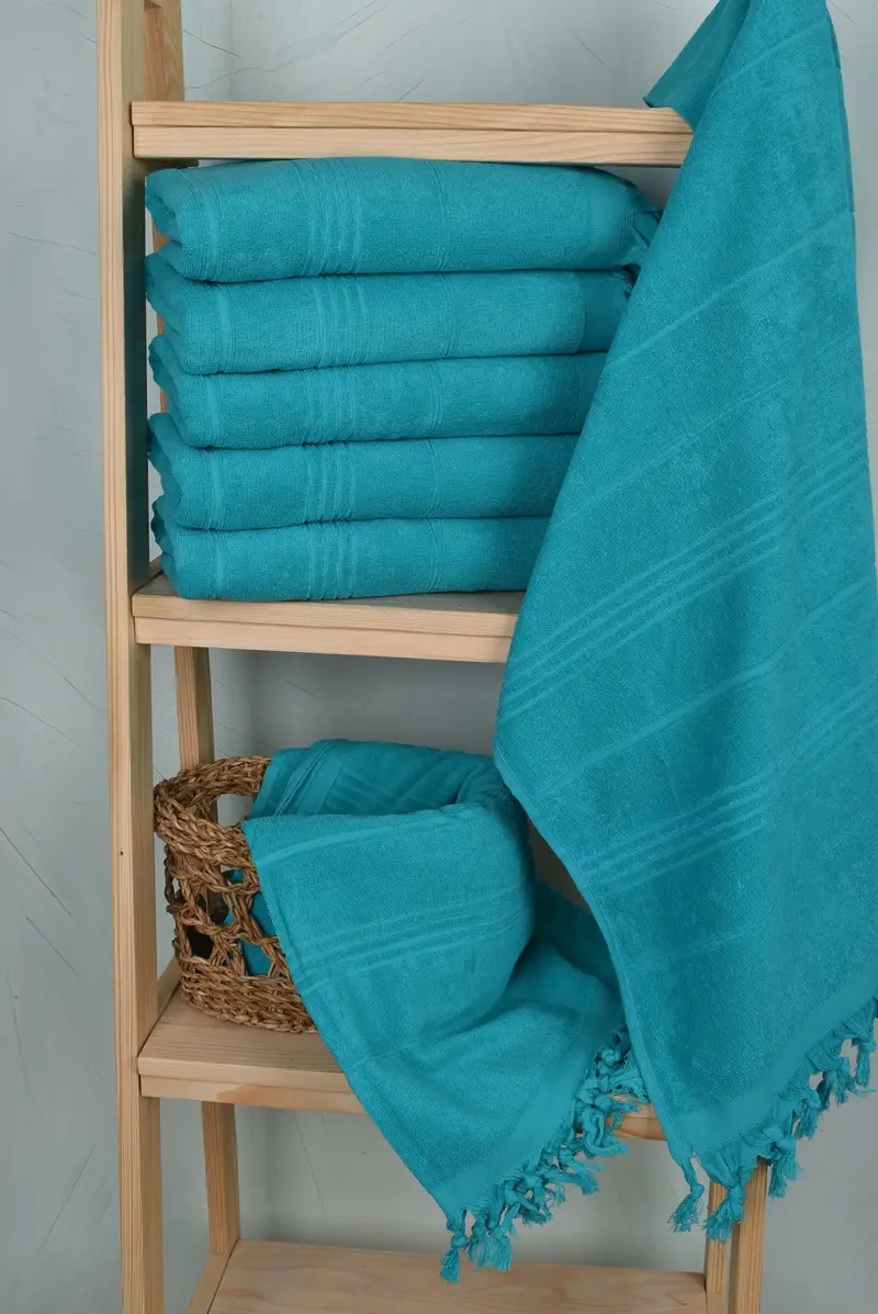 Handmade Gift, Birthday Gift, 70x36 Cotton Striped Terry Towel, Bridal Shower Favors, Sand-free towel, Custom Wedding Gift From Bridesmaid - 3
