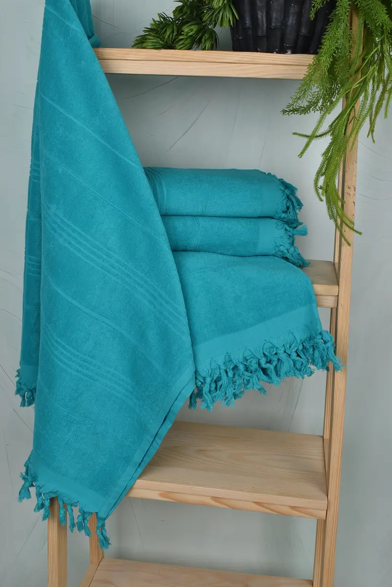 Handmade Gift, Birthday Gift, 70x36 Cotton Striped Terry Towel, Bridal Shower Favors, Sand-free towel, Custom Wedding Gift From Bridesmaid - 6