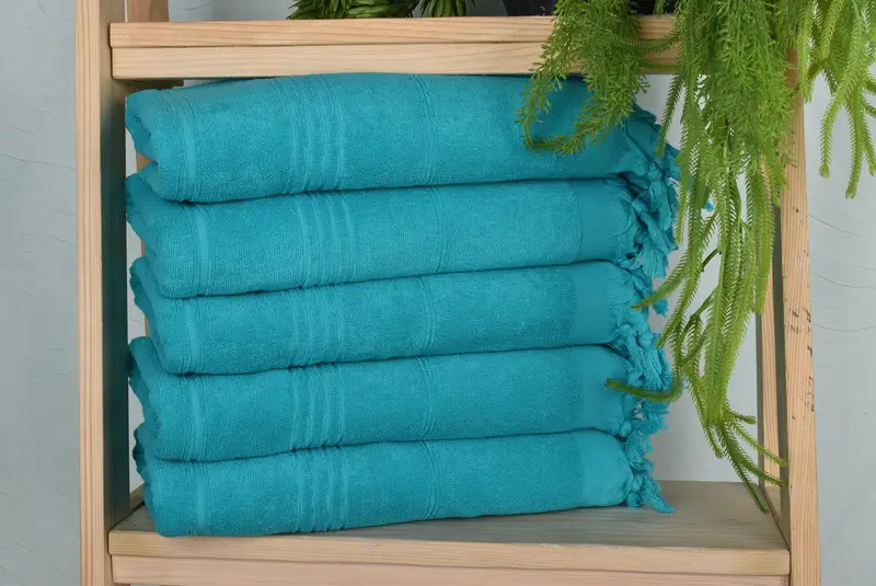 Handmade Gift, Birthday Gift, 70x36 Cotton Striped Terry Towel, Bridal Shower Favors, Sand-free towel, Custom Wedding Gift From Bridesmaid - 1