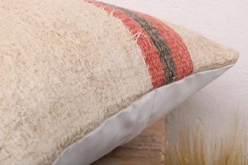 Pillow Case, Gift Pillow, Vintage Kilim Pillow, Car Cushion Cover, Pattern Throw Pillow, 16x16 Beige Pillow Case, Pillow for Couch - 6