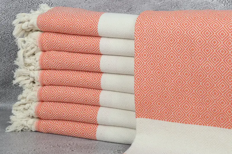 Absorbent towel, 70x40 Cotton Diamond Towel, Housewarming Gift, Gifts For Him, Custom Beach Towels, House Warming Gift, Gift For Him, Spa Towel - 1