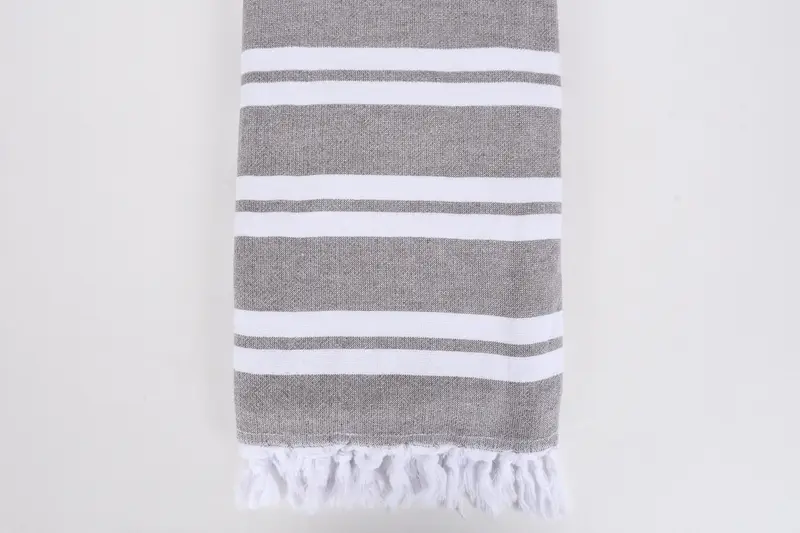 Turkish Towel Beach, Bridal Shower Favor, Wedding Hand Made Gift, Personalized Wedding Gift, 68x36 Cotton Striped Terry Towel, Housewarming Gift - 3