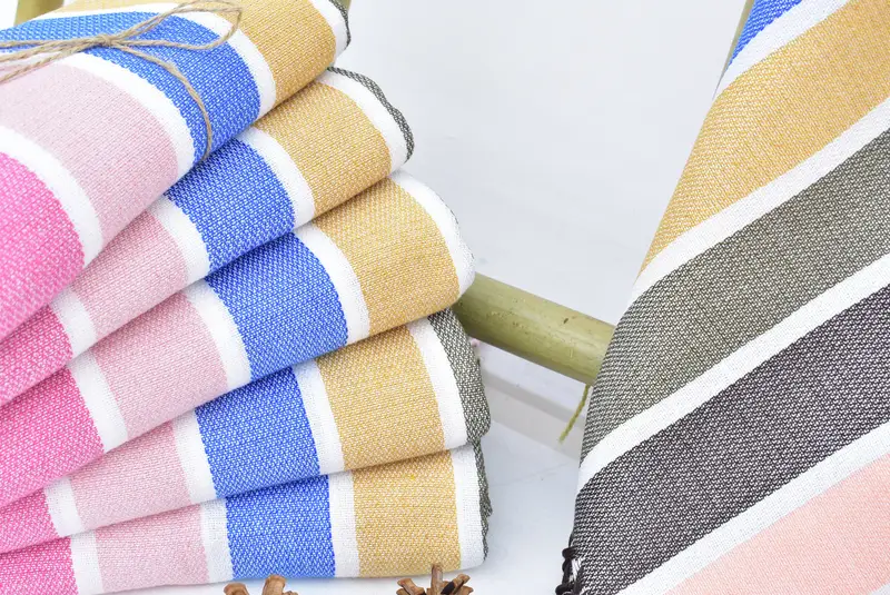 Bridal Shower Gifts, Bachelor Gifts, Hammam Towel USA, Bachelorette Towel, 76x40 Cotton Striped Towel, Bridesmaid Gift Towel, Quick-dry peshtemal - 4