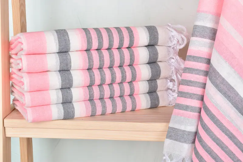 Bridesmaid Gifts Personalized, Peshtemal Towel, 68x40 Cotton Striped Towel, Spa Towel, Custom Towel, Absorbent Turkish towel, Bridesmaid Gift Towel - 1