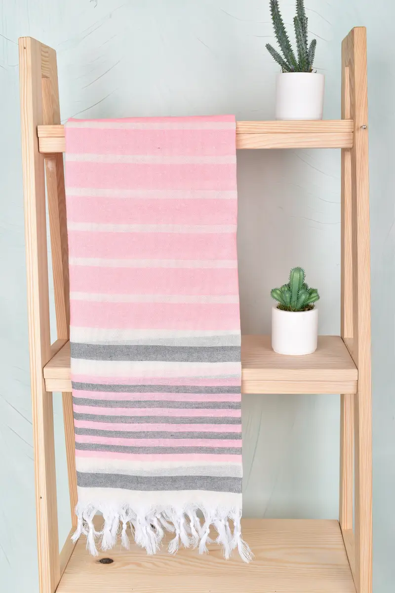 Bridesmaid Gifts Personalized, Peshtemal Towel, 68x40 Cotton Striped Towel, Spa Towel, Custom Towel, Absorbent Turkish towel, Bridesmaid Gift Towel - 8