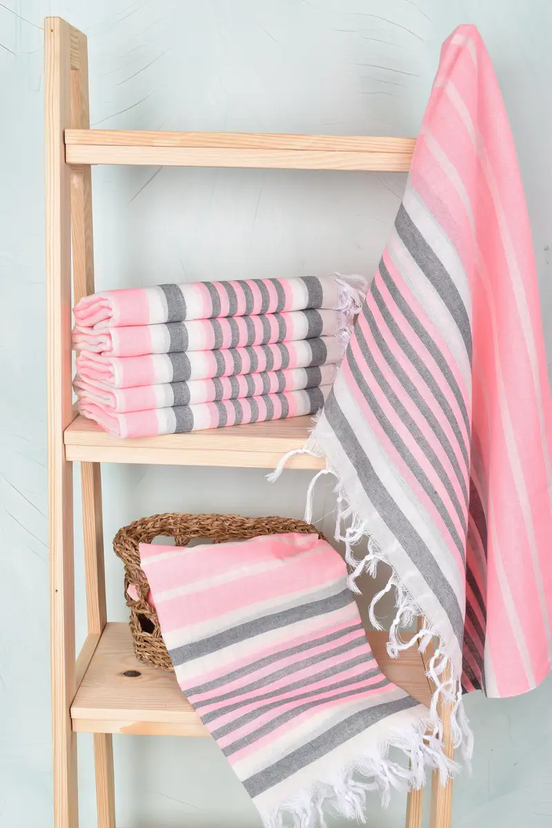 Bridesmaid Gifts Personalized, Peshtemal Towel, 68x40 Cotton Striped Towel, Spa Towel, Custom Towel, Absorbent Turkish towel, Bridesmaid Gift Towel - 3