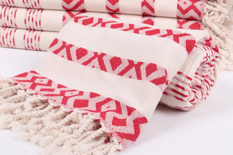 Beach Size Towel, Bachelor Party Gifts, Thin towel, Summer Gift, Organic Turkish towel, 70x40 Cotton Diamond Towel, Turkish Bath Towel Set - 4