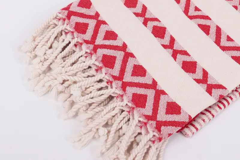 Beach Size Towel, Bachelor Party Gifts, Thin towel, Summer Gift, Organic Turkish towel, 70x40 Cotton Diamond Towel, Turkish Bath Towel Set - 7