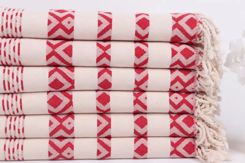 Beach Size Towel, Bachelor Party Gifts, Thin towel, Summer Gift, Organic Turkish towel, 70x40 Cotton Diamond Towel, Turkish Bath Towel Set - 3