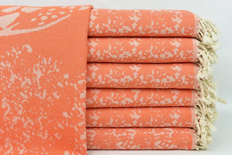 Christmas Gift, Wedding Gift, 70x40 Cotton Carretta Patterned Towel, Lightweight towel, Custom Name Towel, Scarf Towel, Luxury towel - 2