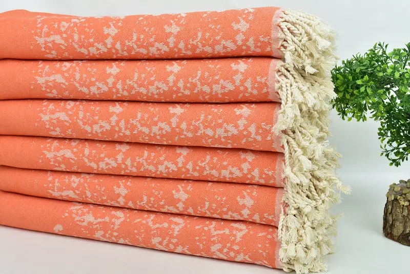 Christmas Gift, Wedding Gift, 70x40 Cotton Carretta Patterned Towel, Lightweight towel, Custom Name Towel, Scarf Towel, Luxury towel - 4