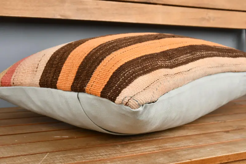 Pillow for Sofa, Boho Pillow Sham Cover, Cushion Cover, 16x24 Orange Cushion Cover, Vintage Pillow, Boho Chic Pillow Case - 3