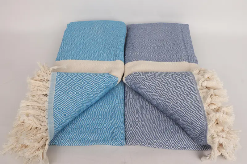 92x80 Cotton Diamond Towel, Bachelorette Gifts, Bedspread, Christmas Favors, Decorative Bedspread, Throw Blanket Couch, Thanksgiving Tablecloth - 4