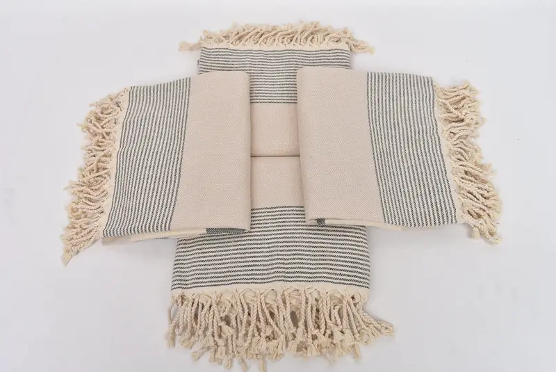 Turkish Towel Set, Wedding Gift, Hammam towel, Soft and absorbent Turkish towel, Home Gift, Beach Towel Bulk, Holiday Towel, Personalized Towel Gift - 6